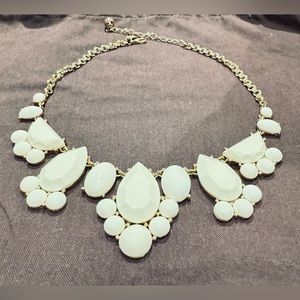 Kate Spade white statement necklace.